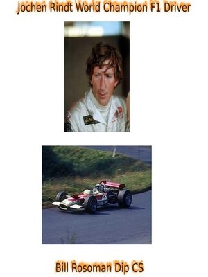 cover image of Jochen Rindt World Champion F1 Driver